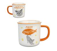 H&H Wags & Whiskers Mug - Grey Cat