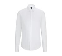 BOSS Slim-fit dress shirt in easy-iron stretch cotton - Style H-HANK-TUX1-DC-224, 50480093 White 18