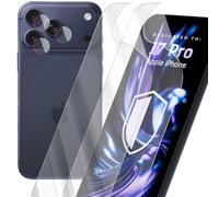 H HARDY 7H Hybrid Glass Screen Protector + Camera Lens Apple iPhone 17 Pro