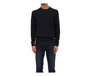 H Hetico Crewneck Jumper - male - Boss - Round-neck Knitwear - Blue - XL - Knitwear XL