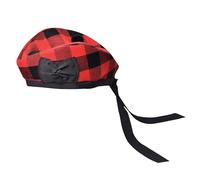 H HIGHLAND REDSTONE Glengarry Cap-Traditional Scottish Hat, Acrylic Wool Tartan Glengarry hat, Kilts/Bagpipes Accessories (UK, Alpha, One Size, RobRoy)
