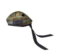 H HIGHLAND REDSTONE Glengarry Cap-Traditional Scottish Hat, Acrylic Wool Tartan Glengarry hat, Kilts/Bagpipes Accessories (UK, Alpha, One Size, Kennedy-Weathered)