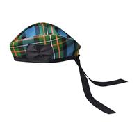 H HIGHLAND REDSTONE Glengarry Cap-Traditional Scottish Hat, Acrylic Wool Tartan Glengarry hat, Kilts/Bagpipes Accessories (UK, Alpha, One Size, Ferguson)