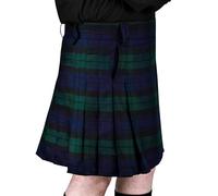 H HIGHLAND REDSTONE Kilt for Men - Traditional Scottish Tartan Polyviscose 8 Yard Tradition Mens Athletic Kilt (UK, Numeric, 38, 40, Regular, Regular, Black Watch)