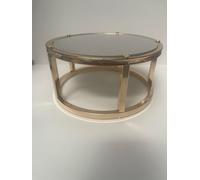 H Homedelight1234 Round Metal Cake Raisers, Gold, Wedding Cake Separators, Decorative Display Stand (31cm D x 15 cm H / 12.2” D x 5.9” cm H)