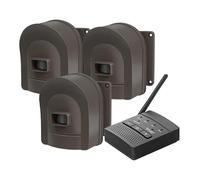 H HOSMART 1/2 Mile Driveway Alarm Wireless Sensor System & Driveway Sensor Alert System Weatherproof Security Outdoor Motion Sensor & Detector(1 Receiver & 3 Sensors)