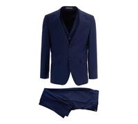 BOSS Three-piece slim-fit suit in virgin wool - Style H-Houston-3Pcs-262, 50561836 Dark Blue 40R
