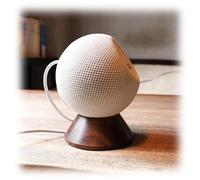 H Huaberich Black Walnut Stand for Apple HomePod Mini,Built-in Cable Management,Desktop Holder Mount for homepod Mini. (HomePod Mini)