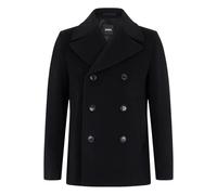 H-Hyde Peacoat-264 - male - Boss - Double-Breasted Coats - Black - 3XL - Coats 3XL
