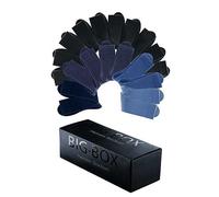 H.I.S Big Box Pack of 20 Socks Black/blue