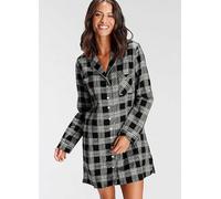 H.I.S Check Nightgown Black Check