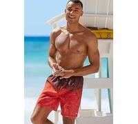H.I.S Colour Gradient Swim Shorts Red