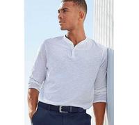 H.I.S Henley Long Sleeve Shirt White
