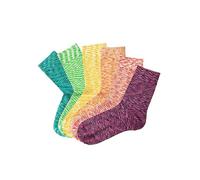 H.I.S Kids Pack of 6 Crew Socks Pink