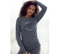 H.I.S Logo Print Sweatshirt Navy