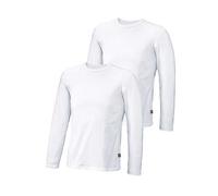 H.I.S Pack of 2 Long Sleeve T-Shirts 2 White