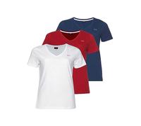H.I.S Pack of 3 V-Neck T-Shirts Navy