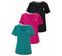 H.I.S Pack of 3 V-Neck T-Shirts Navy