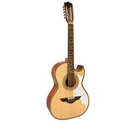 H. Jimenez LBQ2 El Mu'sico Solid Spruce Top Bajo Quinto with Padded Gig Bag - Natural
