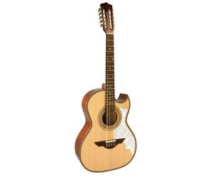 H. Jimenez LBQ2 El Mu'sico Solid Spruce Top Bajo Quinto with Padded Gig Bag - Natural