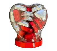 H&Jodie's Chocolate Mix in a Heart Tub (300g), Chocolate made with cocoa indulgence Love Hearts Multipack Candy Sweets for Valentine’s Day, Wedding, Party Celebrations for Kids & Adult