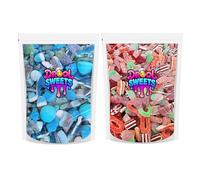 H&Jodie's Drool Sweets Bundle - Red Mix + Blue Mix (500g each) Pick 'n' Mix Packed with Fizzy Chewy Gummy Sweets, Jelly Candy Perfect for Sharing, Gifting, Parties or Celebration for Kids & Adult