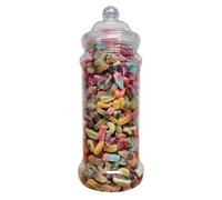 H&Jodie's Halal Sweets in Victorian Style Jar (1.5 kg), Sweet Chewy Jelly Candies in Bulk, Perfect for Ramadan, Eid, Wedding, Parties & Other Festive Celebration, Classic pack for Kids & Adults