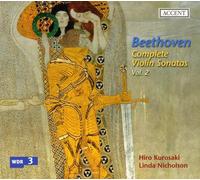 H. Kurosaki & L. Nicholson - Beethoven: Complete Violin Sonatas Vol. 2 - CD - Accent