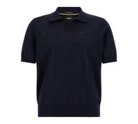 H-Lantoni Knit Polo - male - Boss - V-neck Knitwear - Blue - XL - Knitwear XL