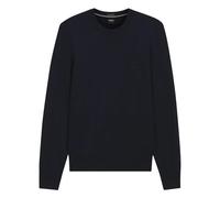 BOSS Merino-wool sweater with logo embroidery - Style H-Leno-L, 50571914 Dark Blue M