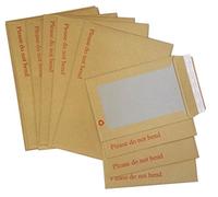 H-LINE 125 x A5 C5 Hard Card Board Back Backed Please Do Not Bend Envelopes Manilla Brown