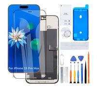 H&LYCYJ Display for iPhone 15 Pro Max A2849 A3105 A3106 A3108 LCD Screen Replacement 3D Touch Full HD Touchscreen ID Digitizer Frame Assembly, Waterproof Adhesive, Repair Kits