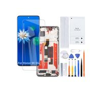 H&LYCYJ Display Screen for Honor 90 5G TFT REA-AN00 REA-NX9 LCD Screen Replacement Assembly Kit (Black with Frame, No Fingerprints, Not Curved Screen)