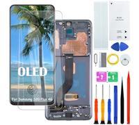 H&LYCYJ Display Screen for Samsung Galaxy S20 Plus 4G OLED G985 G985F G985F/DS LCD Screen Replacement Assembly Kit (Black with Frame, Fingerprint Support