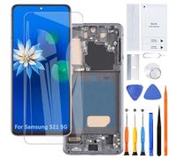 H&LYCYJ Display Screen for Samsung Galaxy S21 5G TFT G991B G991B/DS G991U LCD Screen Replacement Assembly Kit (Black with Frame, No Fingerprints