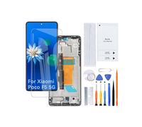 H&LYCYJ Display Screen for Xiaomi Poco F5 5G TFT 23049PCD8G 23049PCD8I LCD Screen Replacement Assembly Kit (Black with Frame)