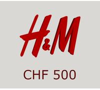 H&M 500 CHF Gift Card CH