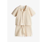 H&M Adorables H&M Adorables Bello Two-Piece Cotton-Knit Set 4 Months - 2 Years White Dusty Light 4-6 Months