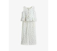 H&M Adorables H&M Adorables Floral-Print Cotton-Muslin Two-Piece Set 2-10 Years White Dusty Light 7-8 Years
