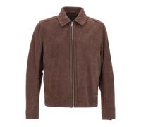H-Malbano7 Suede Jacket - male - Boss - Leather Jackets - Brown - 3XL - Jackets 3XL