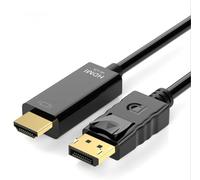 H.May DisplayPort DP to HDMI Cable, 4K/30HZ,1080P/60HZ,1920x1200,Gold-Plated Plugs,Display Port (DP) to HDMI Lead Compatible with Monitor,PC,Laptop,Projektor (4K/30HZ 1 Meter)