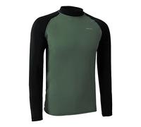 H.MILES Men Long Sleeve Rashguard Baselayer UPF 50+ Rash Vest Quick Dry Swimming Tops for Surfing Snorkeling Diving, Green, S