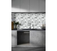 H&O Direct 10Pcs 3D Rectangular Wall Stickers, Two Color Series H&O Direct Multicolor