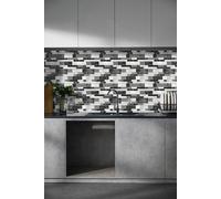 H&O Direct 10Pcs 3D Waterproof Scratch-Resistant Rectangular Wall Stickers, Three-Color Series H&O Direct Multicolor