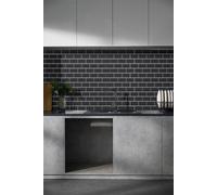 H&O Direct 10Pcs Dark Grey Waterproof Heat Resistant Rectangular Wall Stickers H&O Direct Dark Grey