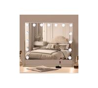 H&O Direct 15 LED Light Bulbs Hollywood Makeup Mirrors in Gold H&O Direct Gold
