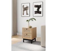 H&O Direct 2-Drawer Woven Accent Cabinet in Natural H&O Direct Natural