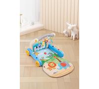 H&O Direct 2 Inch Baby Game Mat & Walkie Stroller with Music Keyboard in Blue H&O Direct Blue