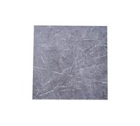 H&O Direct 24Pcs Dark Grey Marble Texture Self-adhesive Square PVC Flooring Tile, 5m² Pack H&O Direct Dark Grey
