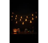 H&O Direct 3m Halloween Decorative Pumpkin LED String Lights Battery Operated in Orange H&O Direct Orange